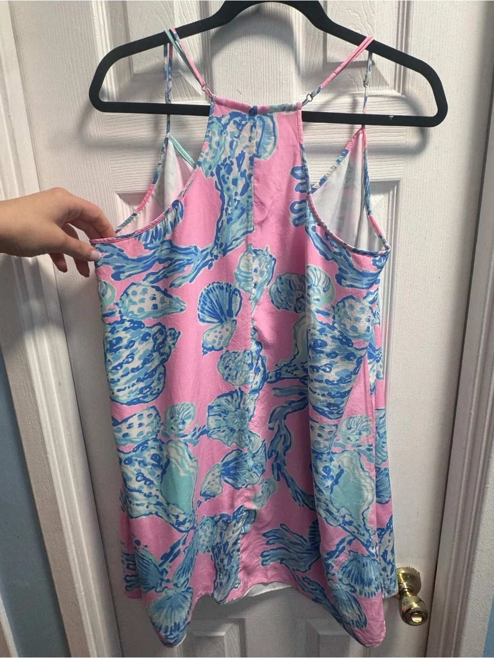Lilly Pulitzer Pink Blue Seashell Print Sundress - Picture 2 of 4